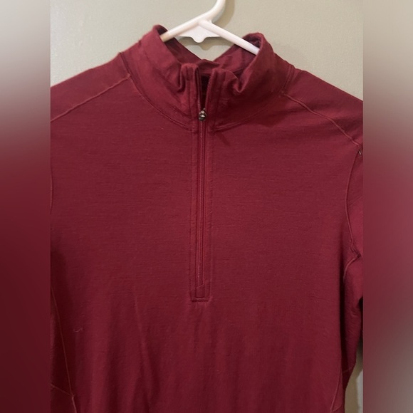 REI Co-op Merino Wool 185 Long SLE Half-Zip Base Layer Women NWT XS Shaded Sumac - Picture 3 of 7